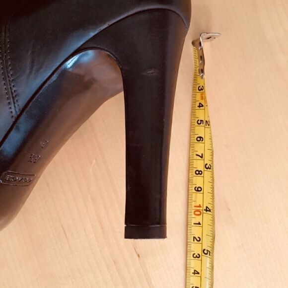 OVER THE KNEE LENGTH BOOTS VINTAGE COACH BROWN BOOTS LEATHER 8.5 NWOT - Picture 6 of 11